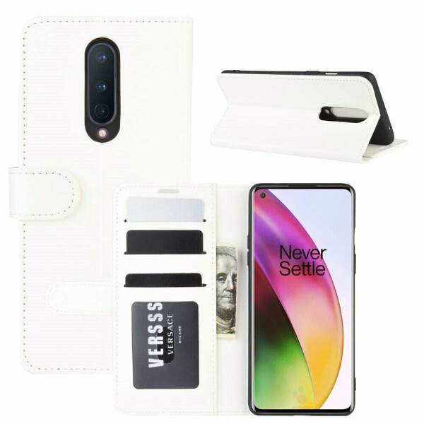 

Чехол-книжка Deexe Wallet Style для OnePlus 8 - White