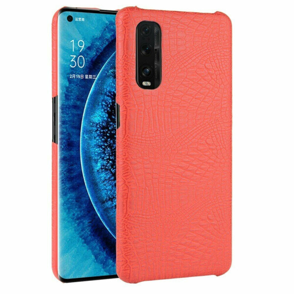 

Защитный чехол Deexe Croco Style для OPPO Find X2 - Red