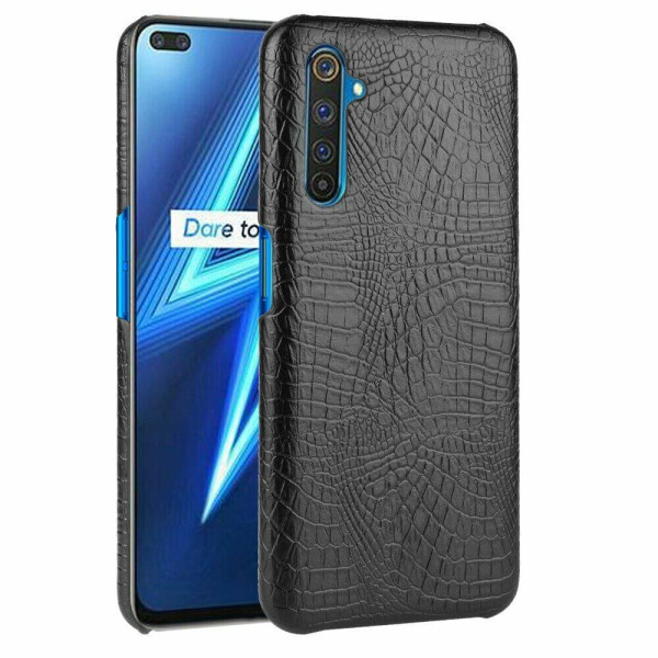 

Защитный чехол Deexe Croco Style для Realme 6 Pro - Black