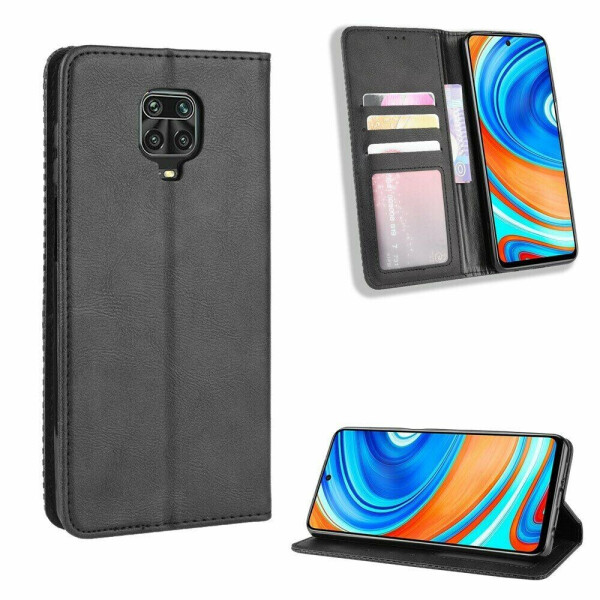

Чехол Deexe Retro Style для Xiaomi Redmi Note 9 Pro Max / Redmi Note 9 Pro / Redmi Note 9s - Black