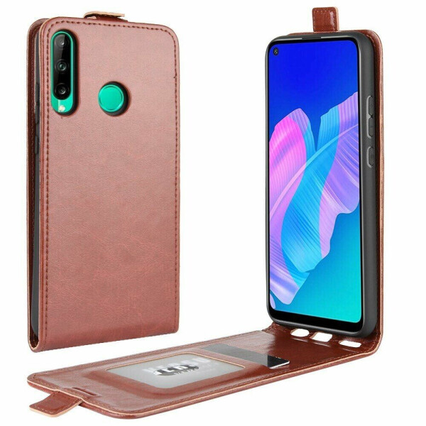 

Чехол Deexe Flip Case для Huawei P40 Lite E - Brown
