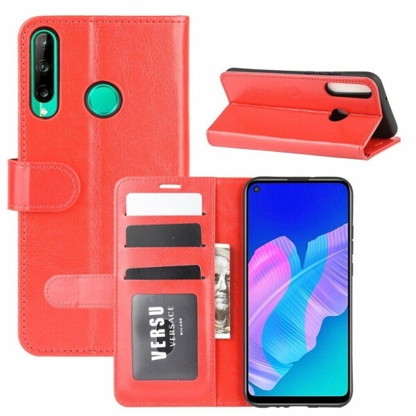 

Чехол-книжка Deexe Wallet Style для Huawei P40 Lite E - Red
