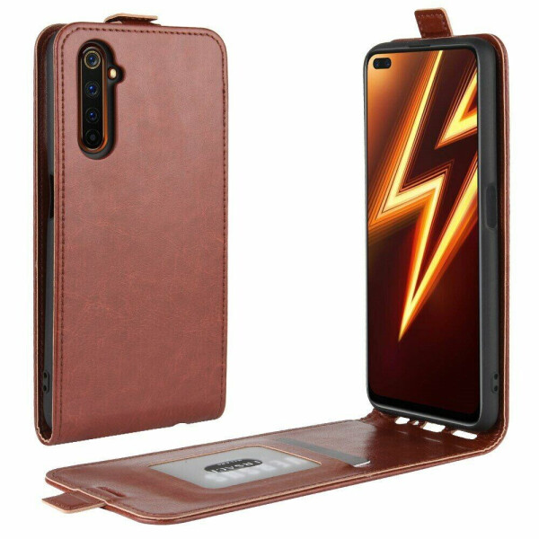 

Чехол Deexe Flip Case для Realme 6 Pro - Brown
