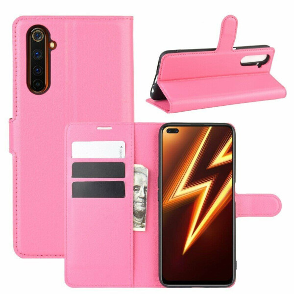 

Чехол-книжка Deexe Book Type для Realme 6 Pro - Rose