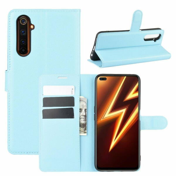 

Чехол-книжка Deexe Book Type для Realme 6 Pro - Baby Blue