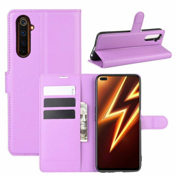 

Чехол-книжка Deexe Book Type для Realme 6 Pro - Purple