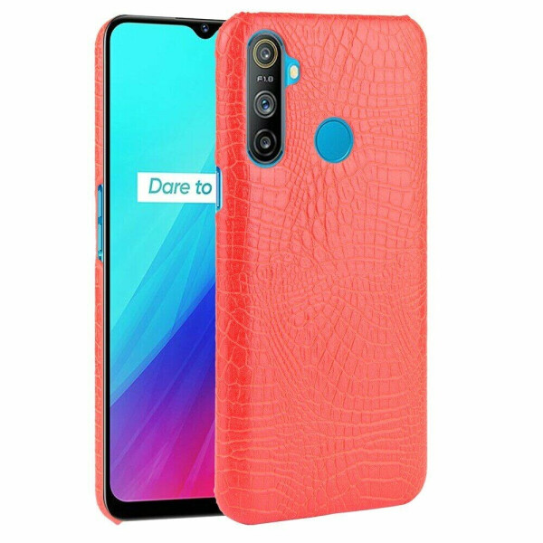 

Защитный чехол Deexe Croco Style для Realme C3 - Red