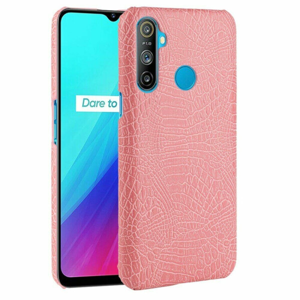 

Защитный чехол Deexe Croco Style для Realme C3 - Pink