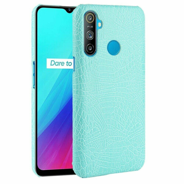 

Защитный чехол Deexe Croco Style для Realme C3 - Baby Blue