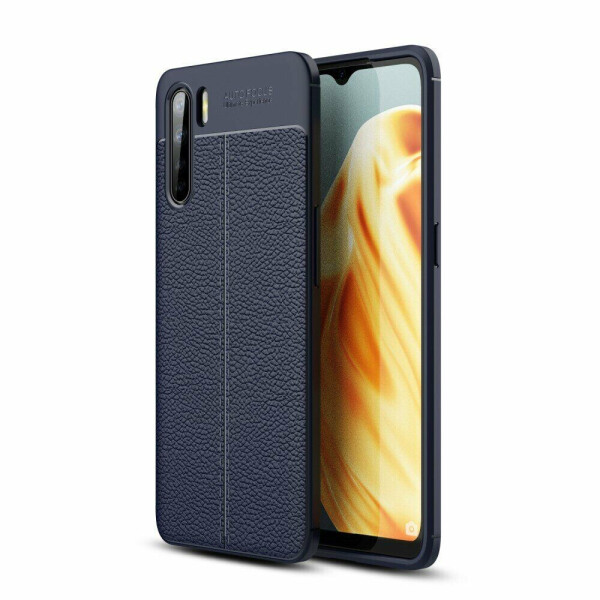 

Защитный чехол Deexe Leather Cover для OPPO A91 / OPPO Reno 3 - Blue