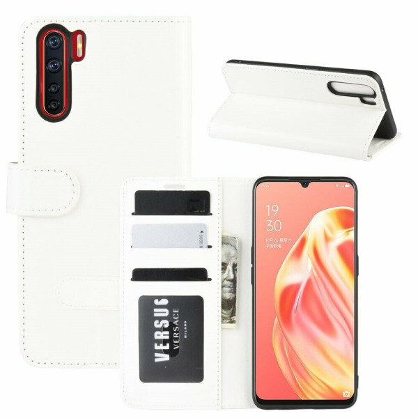 

Чехол-книжка Deexe Wallet Style для OPPO A91 / OPPO Reno 3 - White