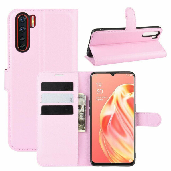 

Чехол-книжка Deexe Book Type для OPPO A91 / OPPO Reno 3 - Pink