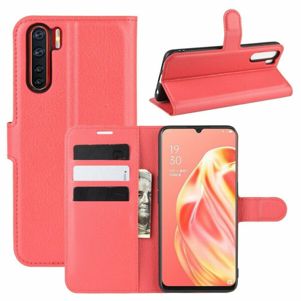 

Чехол-книжка Deexe Book Type для OPPO A91 / OPPO Reno 3 - Red