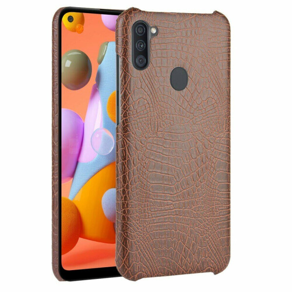 

Защитный чехол Deexe Croco Style для Samsung Galaxy M11 (M115) - Brown