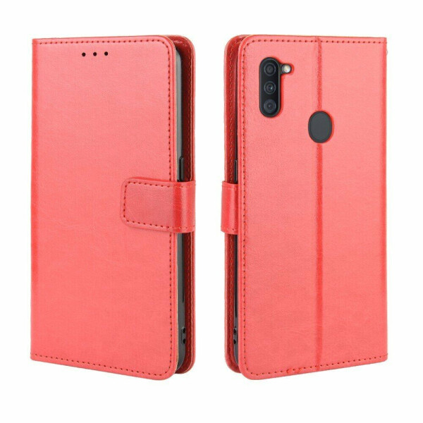 

Чехол-книжка Deexe Wallet Style для Samsung Galaxy M11 (M115) - Red