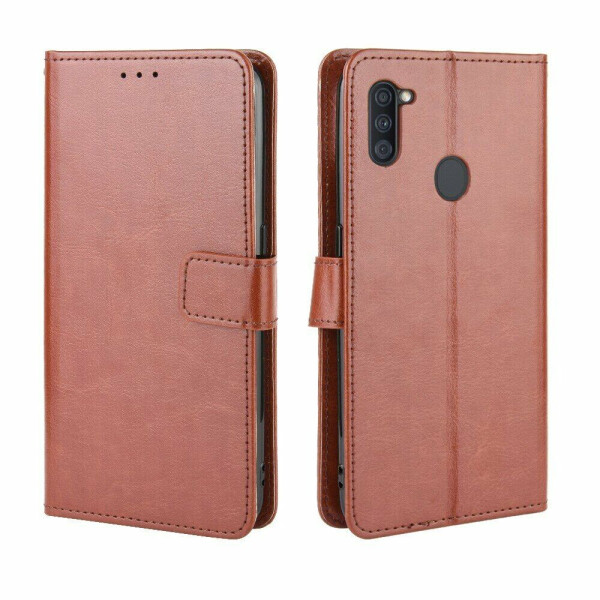 

Чехол-книжка Deexe Wallet Style для Samsung Galaxy M11 (M115) - Brown