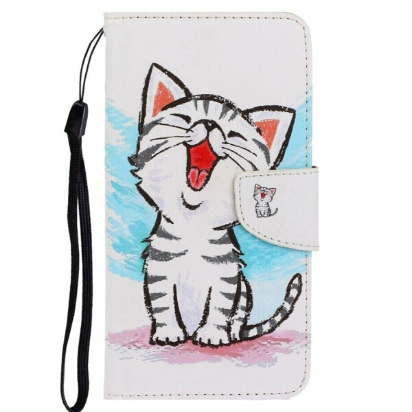 

Чехол-книжка Deexe Color Wallet для Samsung Galaxy M11 (M115) - Happy Cat