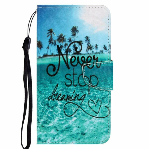 

Чехол-книжка Deexe Color Wallet для Samsung Galaxy M11 (M115) - Never Stop Dreaming