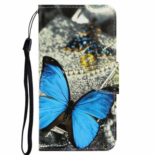 

Чехол-книжка Deexe Color Wallet для Samsung Galaxy M11 (M115) - Blue Butterfly