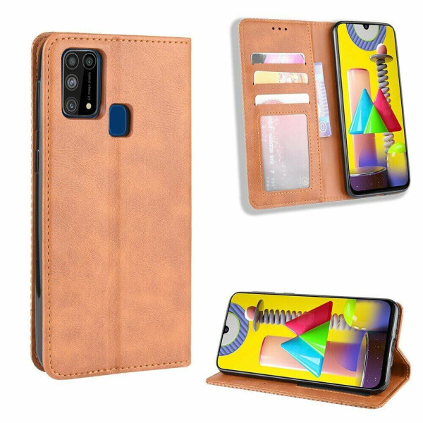 

Чехол Deexe Retro Style для Samsung Galaxy M31 (M315) - Brown