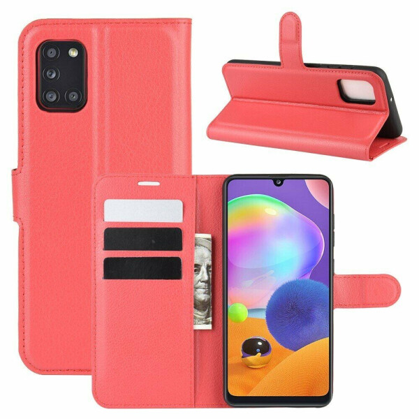 

Чехол-книжка Deexe Book Type для Samsung Galaxy A31 (A315) - Red