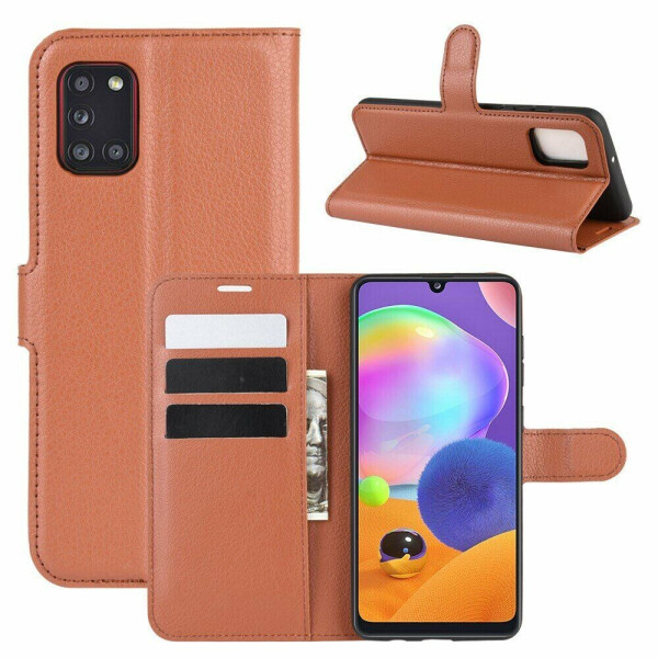 

Чехол-книжка Deexe Book Type для Samsung Galaxy A31 (A315) - Brown
