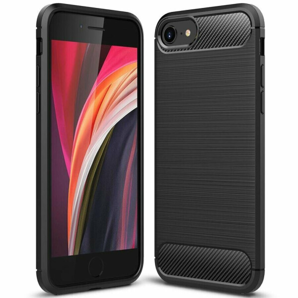 

Защитный чехол UniCase Carbon для Apple iPhone SE 2 (2020) / iPhone 8 / iPhone 7 - Black