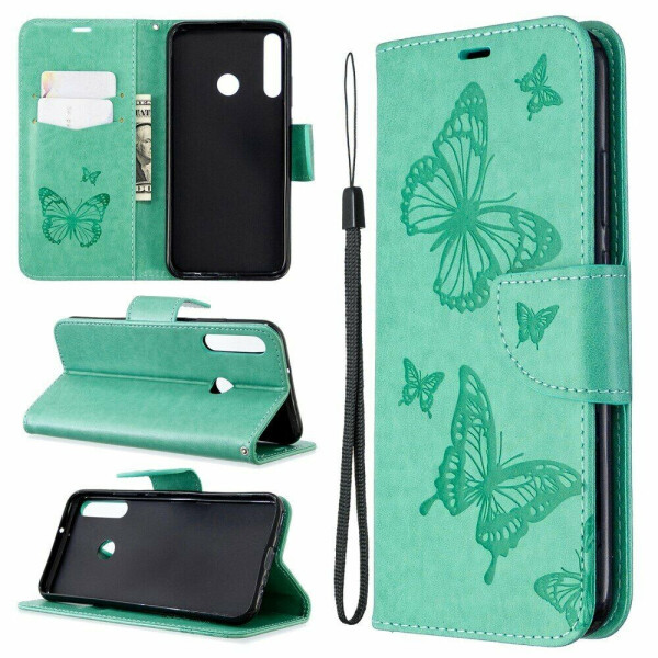 

Чехол UniCase Butterfly Pattern для Huawei P40 Lite E - Green