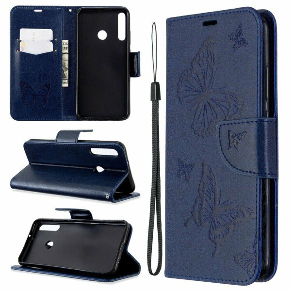 

Чехол UniCase Butterfly Pattern для Huawei P40 Lite E - Blue