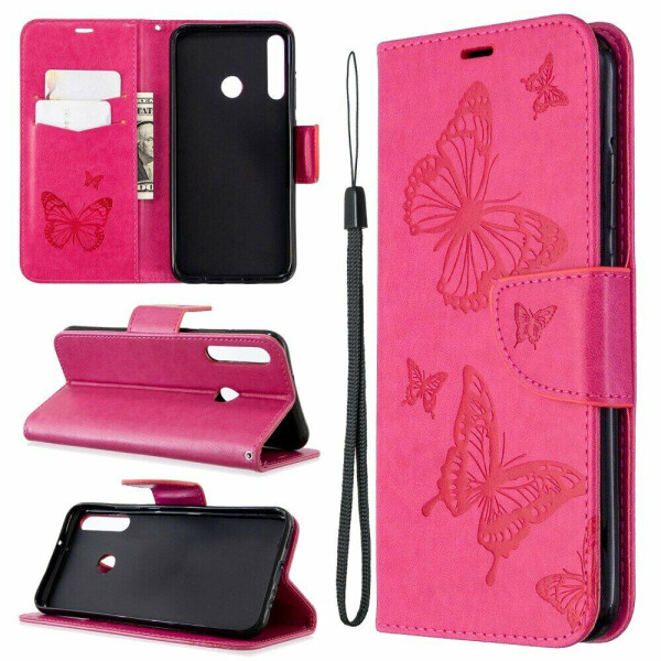 

Чехол UniCase Butterfly Pattern для Huawei P40 Lite E - Rose