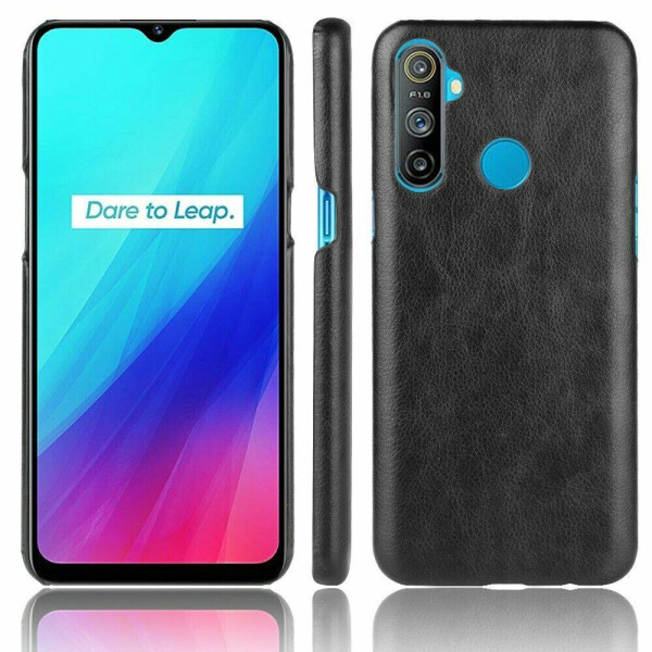 

Защитный чехол Deexe Leather Back Cover для Realme C3 - Black