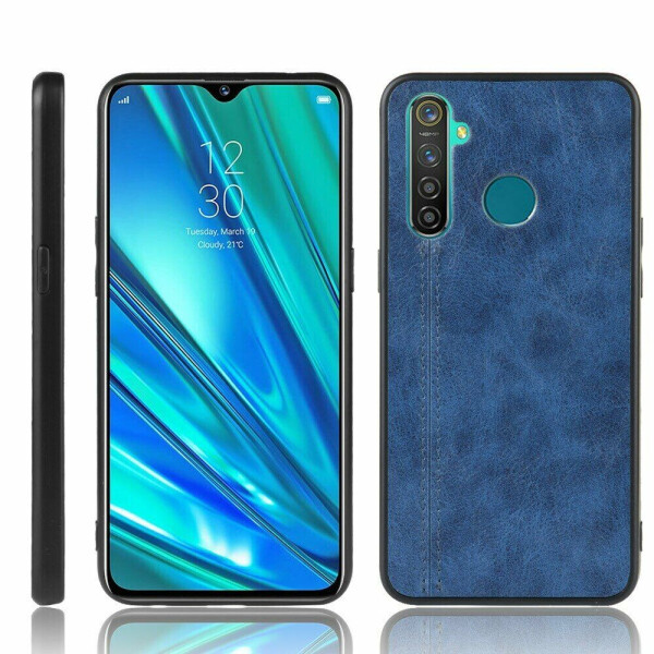 

Защитный чехол UniCase Leather Series для Realme 5 Pro - Blue