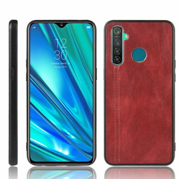 

Защитный чехол UniCase Leather Series для Realme 5 Pro - Red