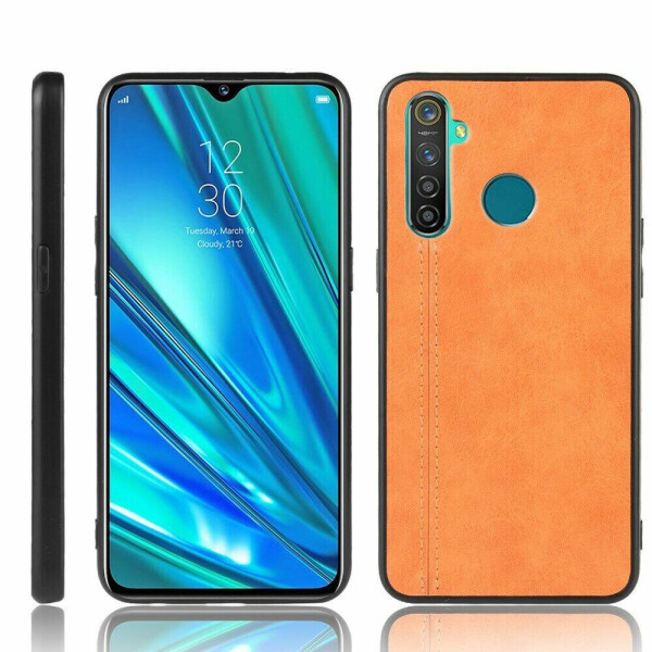 

Защитный чехол UniCase Leather Series для Realme 5 Pro - Yellow