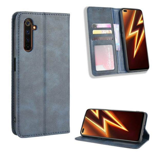 

Чехол Deexe Retro Style для Realme 6 Pro - Blue