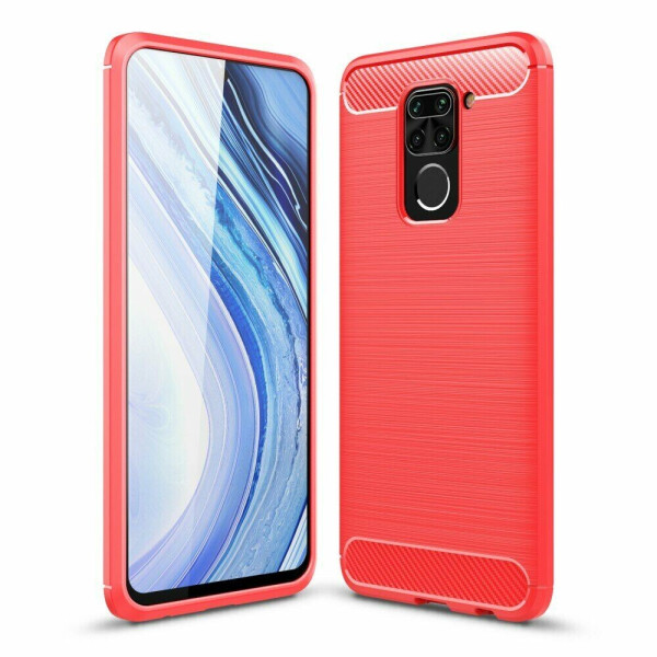 

Защитный чехол UniCase Carbon для Xiaomi Redmi Note 9 - Red
