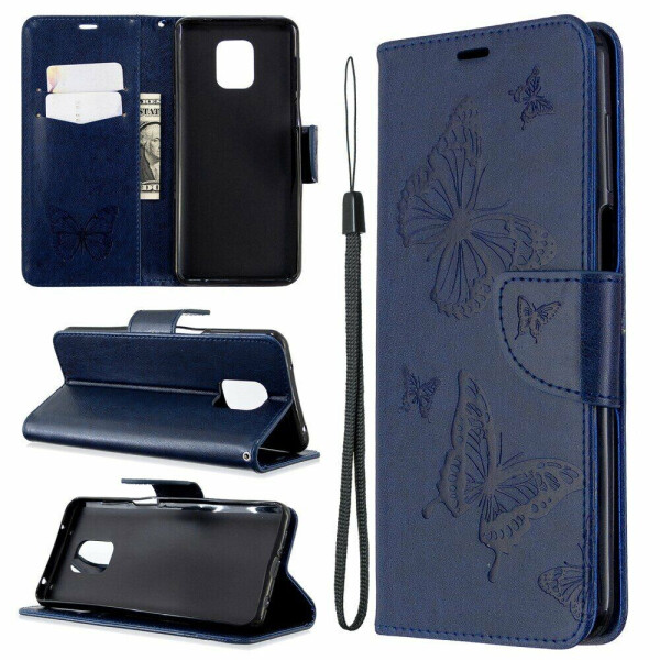 

Чехол UniCase Butterfly Pattern для Xiaomi Redmi Note 9 Pro Max / Note 9 Pro / Note 9s - Dark Blue