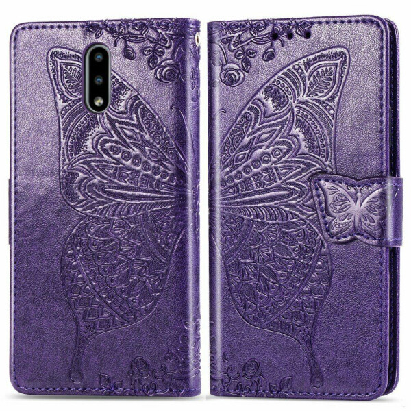 

Чехол UniCase Butterfly Pattern для Nokia 2.3 - Dark Purple