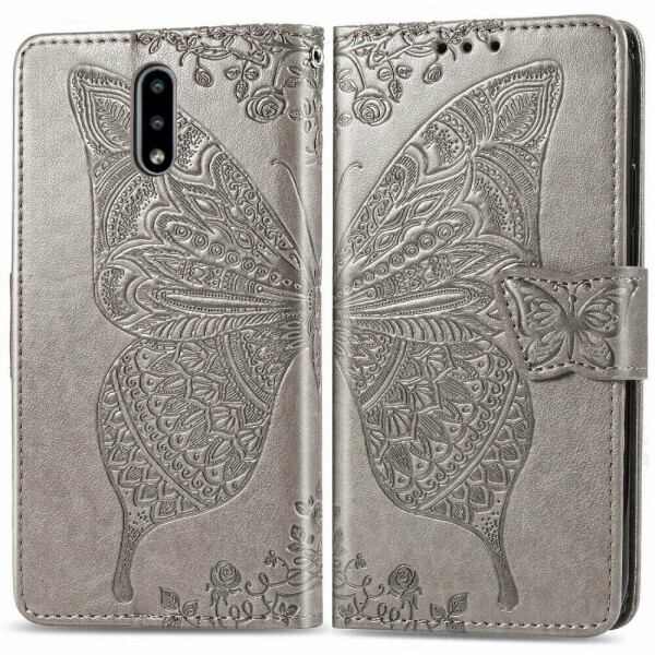 

Чехол UniCase Butterfly Pattern для Nokia 2.3 - Grey