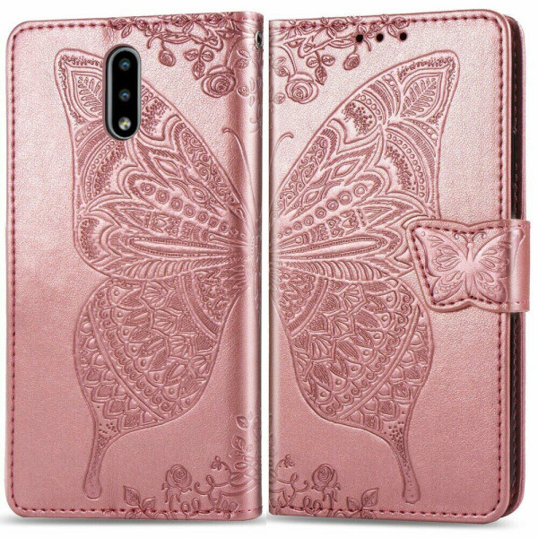 

Чехол UniCase Butterfly Pattern для Nokia 2.3 - Rose Gold