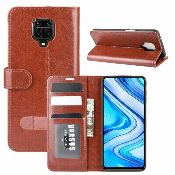 

Чехол-книжка Deexe Wallet Style для Xiaomi Redmi Note 9 Pro / Note 9 Pro Max / Note 9s - Brown
