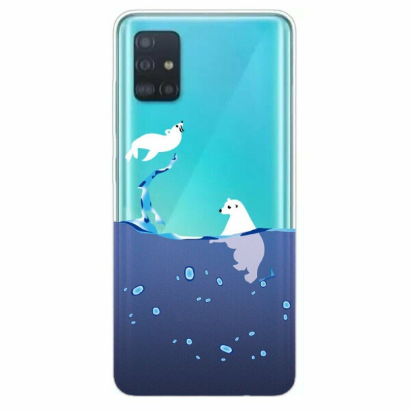 

Силиконовый (TPU) чехол Deexe Pretty Glossy для Samsung Galaxy A31 (A315) - Polar Bear