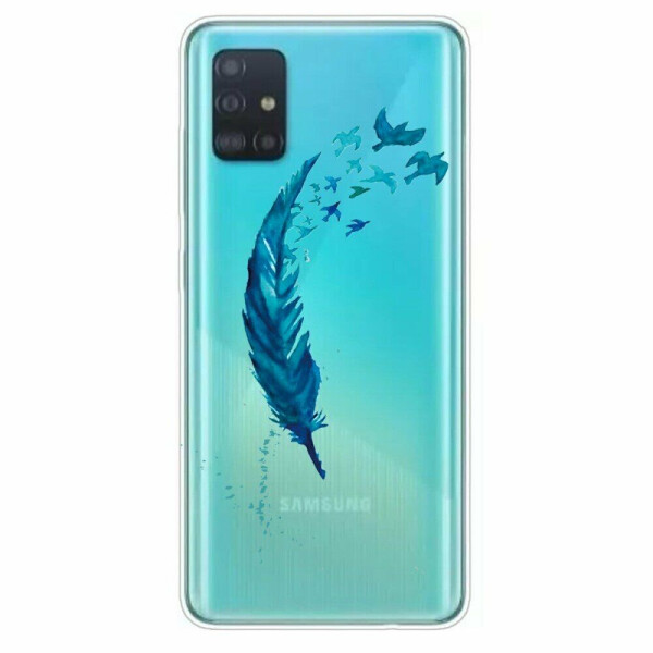 

Силиконовый (TPU) чехол Deexe Pretty Glossy для Samsung Galaxy A31 (A315) - Feather