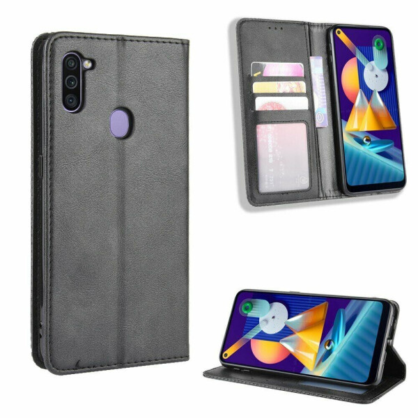 

Чехол Deexe Retro Style для Samsung Galaxy M11 (M115) - Black