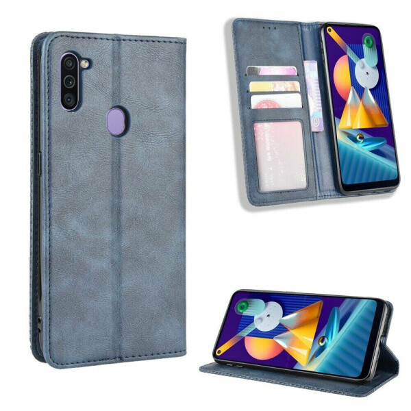 

Чехол Deexe Retro Style для Samsung Galaxy M11 (M115) - Blue