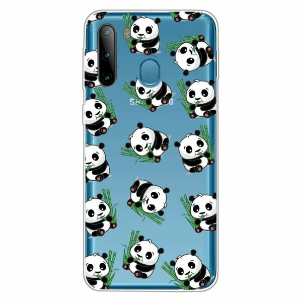 

Силиконовый (TPU) чехол Deexe Pretty Glossy для Samsung Galaxy A21 (A215) - Panda