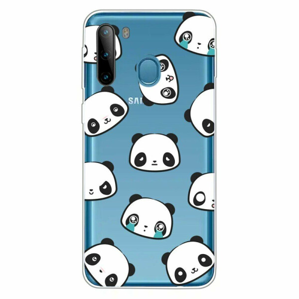 

Силиконовый (TPU) чехол Deexe Pretty Glossy для Samsung Galaxy A21 (A215) - Lovely Panda