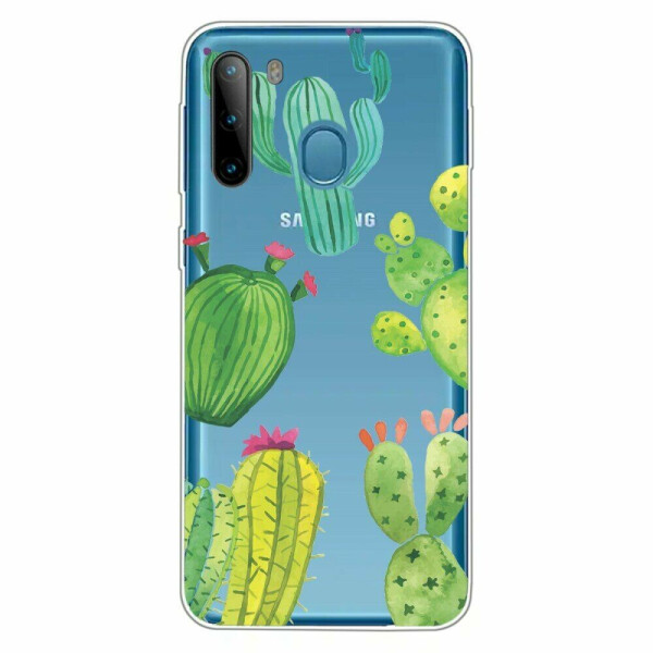 

Силиконовый (TPU) чехол Deexe Pretty Glossy для Samsung Galaxy A21 (A215) - Cactus