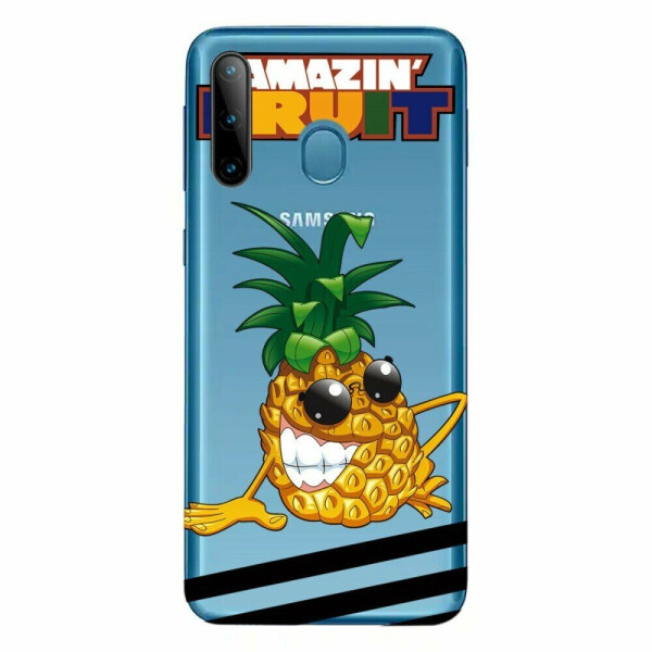 

Силиконовый (TPU) чехол Deexe Pretty Glossy для Samsung Galaxy A11 (A115) / Galaxy M11 (M115) - Pineapple