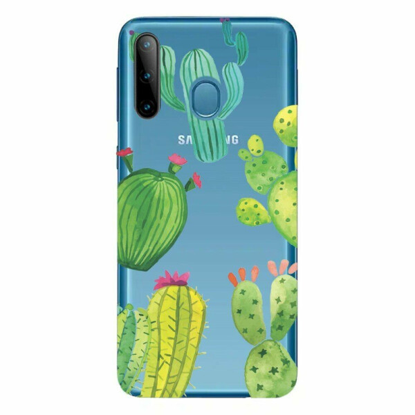 

Силиконовый (TPU) чехол Deexe Pretty Glossy для Samsung Galaxy A11 (A115) / Galaxy M11 (M115) - Cactus